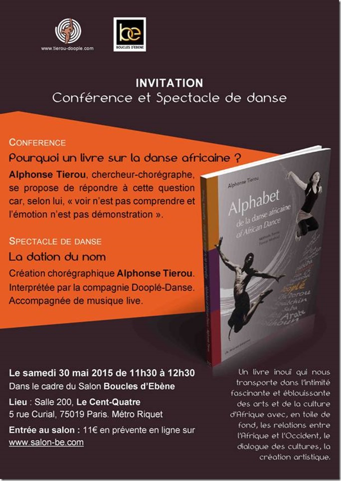 conférence spectacle Tiierou au 104 à Paris le 30 mai